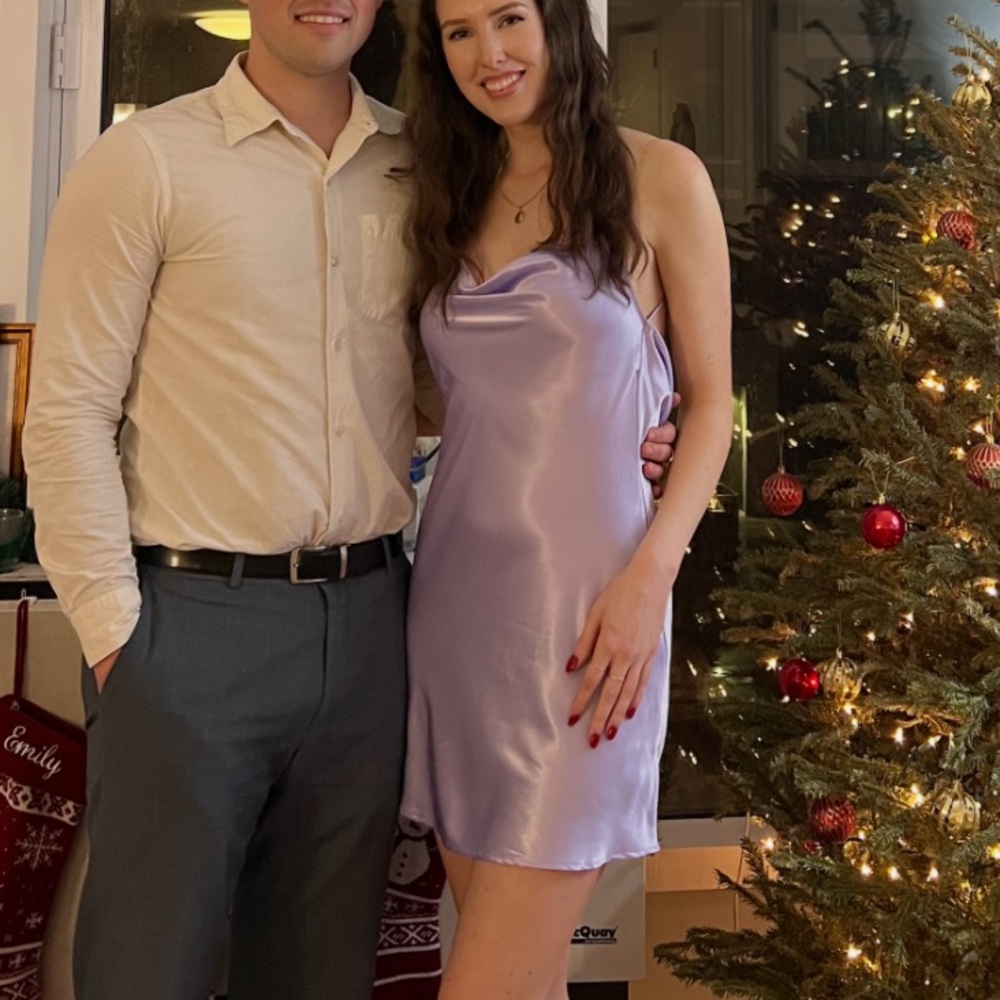 Purple H&M mini dress